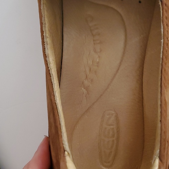 Keen Comfort cushion support mocs Brown leather EUC - Picture 13 of 14